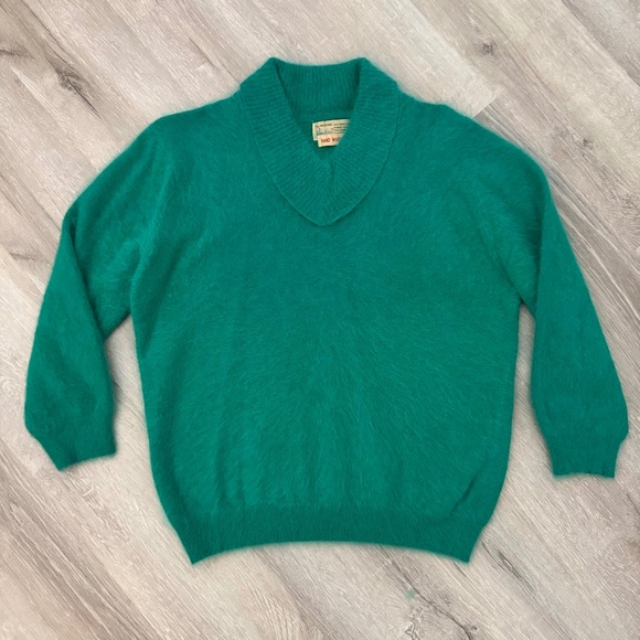 Pandora Sweaters - Pandora Vintage 1950’s French Angora Rabbit Hair Lambswool Blend